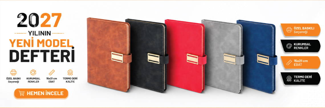 Tarihsiz Ajanda ve Defter Modelleri